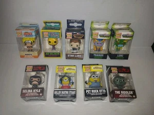 Funko Pocket Pop Keychain Lot Of 9 Thanos Star Lord Naruto The Riddler & More  - Picture 1 of 6