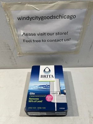 BRITA Elite Faucet Mount Filtration System Water Purification Chrome, - Image 1 of 4