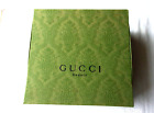 GUCCI EMPTY Embossed Green Gift BOX Hinged Magnetic Lid  7.5" x 7.5" x 3.5"