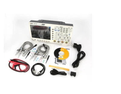 OWON XDS3104E 4CH Digital Oscilloscope I2C,SPI,RS232 Decoding+VGA+ DMM + Battery - Image 1 of 4