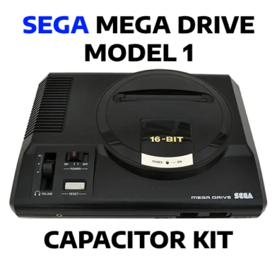 Sega Mega Drive 1 Model I Capacitors / Cap Kit Recap All Regions NTSC PAL UK