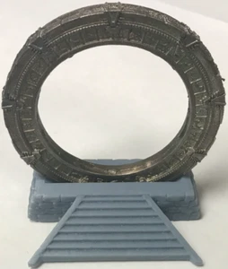 97.3g (~100g) .999 Fine Silver Hand Poured - Stargate - with Resin Base - Picture 1 of 18