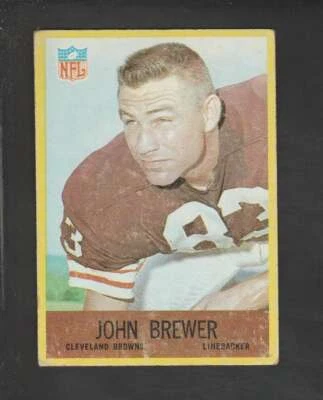 1967 Philadelphia #38 John Brewer GVG Browns 158949 - Image 1 of 2