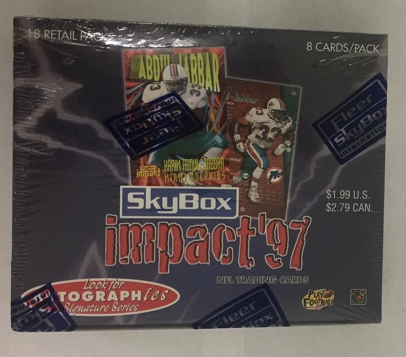 1997 Fleer Skybox Impact Football Retail Box Factory Sealed FREE Shipping - Image 1 of 4