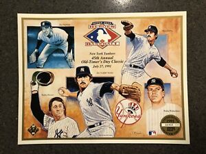1991 New York Yankees Upper Deck Promo Sheet Trib 45th Annual Old Timer’s/47,000