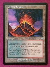 Magic The Gathering INVASION URBORG VOLCANO single land card MTG