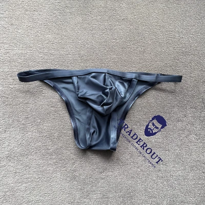 N2N Bodywear мужчин темно-синий матовый атлас сексуальный ass бразильский плавать бикини размер M L - Изображение 1 из 4