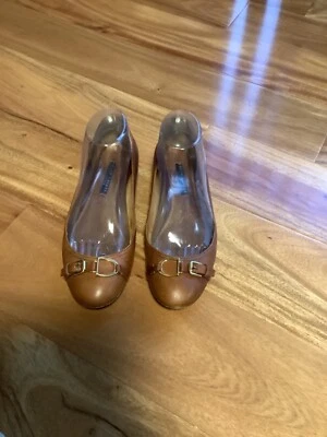 Ralph Lauren Collection Purple Label 8 B Ballet Flats Brown Leather Shoes Loafer - Image 1 of 4