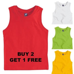Hering Children Boys 100% Brazilian Premium Cotton Basic Sleeveless Tank Top - Picture 1 of 6