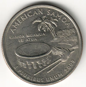 USA - 2009P - Washington ¼ Dollar - American Samoa - Rare - #11195 - Picture 1 of 2