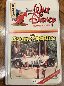 Vintage Disney Video "THE GNOME-MOBILE" VHS Collectible White Clamshell Rare HTF - Picture 1 of 11