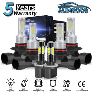 For GMC Yukon 2000-2006 LED Headlight Kit Hi/Lo Fog Beam Bulbs Super Bright 60W - Picture 1 of 13