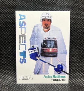 Auston Matthews ASPECTS 2022-23 Metal Universe Skybox Hockey A-17 HUMBER TTC BUS - Picture 1 of 3