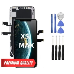Numériseur écran tactile pour iPhone XS Max écran LCD avec remplacement de tonalité réelle - Photo 1 sur 12