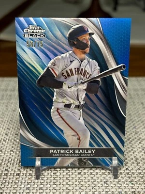 2024 Topps Chrome Black #59 Patrick Bailey (Blue) #58/75 San Francisco Giants - Image 1 of 2
