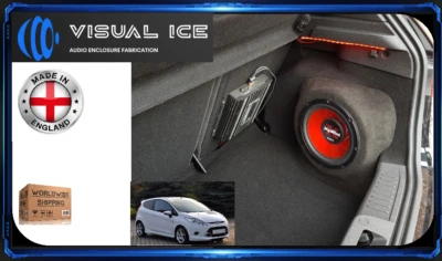 FORD FIESTA MK7 STEALTH SUB LAUTSPRECHER GEHÄUSE BOX SOUND BASS UPGRADE AUDIO 10 12 - Bild 1 von 4