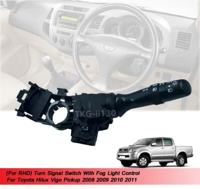 Interruptor de señal de giro RHD con luz antiniebla para Toyota Hilux Vigo 2008 2009 2010 2011 Foto 1 de 4