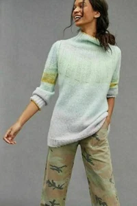 Nuevo con etiquetas Anthropologie Perri Ombre Túnica Suéter Pastel Acuarela Talla XS - Imagen 1 de 5