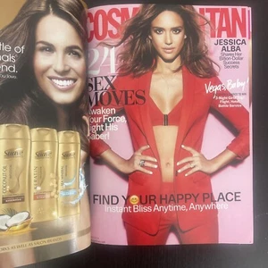 2016 MARCH COSMOPOLITAN MAGAZINE - JESSICA ALBA - FRONT COVER Vegas Baby - Picture 1 of 5