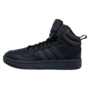 Adidas Hoops 3.0 Mid WTR Sneakers Men Basketball Black GW6421 - Picture 1 of 5