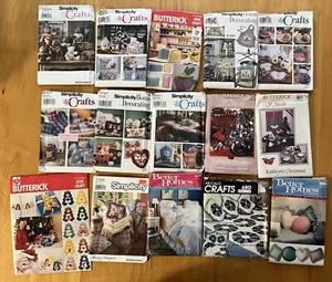 Konvolut (15) Vintage Basteln Schnittmuster Küche Bettwäsche Weihnachten ungeschnitten - Bild 1 von 5