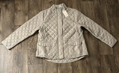 Jaqueta acolchoada Peter Millar Blakely feminina tamanho XL resistente à água ao vento US$ 250 nova com etiquetas - Imagem 1 de 4