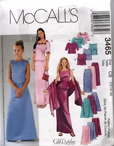 Tops, Röcke & Stola Schnittmuster Mädchen Größen 12 14 16 McCalls 3465 ungeschnitten - Bild 1 von 3