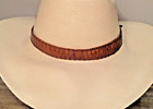Ostrich leather hat band hunters Dundee hats Australian