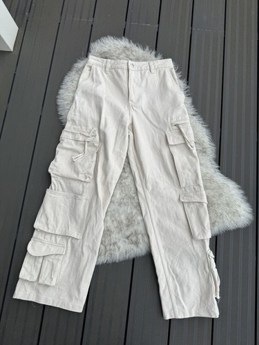 Axel Arigato Multi Pocket Cargo Pants   White   Size 28   40.5Waist   Womens