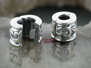 INN-SIDE SILVER Gioielli per barba argento 925 anello da bar perla per barba gioielli per capelli perla per capelli con clip tribale