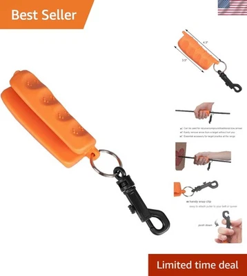 Professional Archery Arrow Remover - Anti-Slip Gripper with Clip & Soft Touch - Image 1 of 4