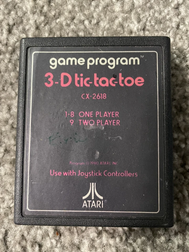 3-D Tic-Tac-Toe (Atari 2600, 1980) Cartridge Only - Image 1 of 1