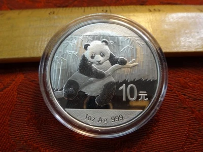 2014 Chinese Panda 1 Oz .999 Silver Coin - No Reserve - Free S&H USA - Image 1 of 3