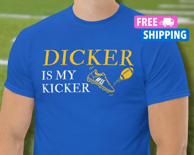 Maglietta Dicker Is My Kicker Chargers campione di fantacalcio Cameron maglietta più spessa - Immagine 1 di 4