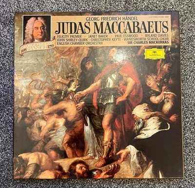 HANDEL - Judas Maccabaeus Oratorio / Charles Mackerras 3 x LP Box Set 413 906-1 - Image 1 of 4