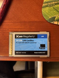 3Com Megahertz - Teile-Nr: 3CXFE575BT - 10/100 LAN CardBus PC Karte mit XJACK Stecker - Bild 1 von 2