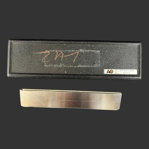 Vintage American Optical Microtome Knife Steel Blade 7.25" Long W/ Case - Picture 1 of 9