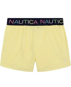 New Nautica Girls' Pull-on Shorts with Logo Elastic Waistband Size 5 - Picture 1 of 3