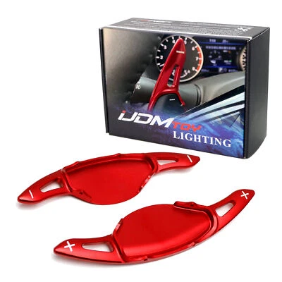 Cubierta de extensión de palanca de cambios de volante roja para Nissan Altima Rogue Kicks Foto 1 de 4