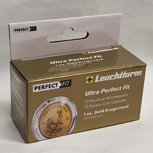 Capsule per monete Ultra Perfect Fit per 1 oncia Krugerrand Gold confezione da 10 (32,60 mm) - Foto 1 di 2