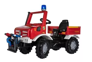 Rolly Toys rollyUnimog Feuerwehr Unimog mit Seilwinde Tretfahrzeug für Kinder - Bild 1 von 1