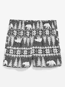 Pigiama boxer nuovi con etichette grigio scuro antico grigio chiaro isola orso flanella uomo sonno XS S - Foto 1 di 1