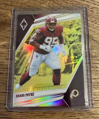 2019 Phoenix Daron Payne Yellow Refractor  #/75 Commanders - Image 1 of 2