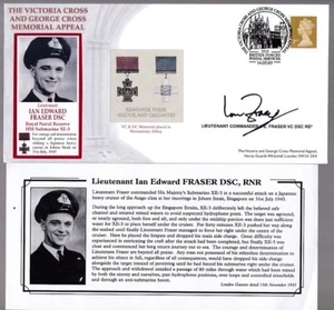 Victoria Cross 2003 cover personally SIGNED Lt Ian Edward Fraser VC Submarines - Picture 1 of 1