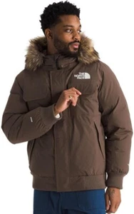The North Face Men's Size XXL Mcmurdo Bomber 600 Down Jacket Hooded SMOKEY BROWN - Picture 1 of 6