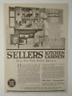1918 Sellers Kitchen Cabinets WW1 / Davis Sewing Machine Vintage Print Ad