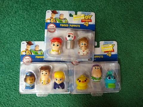 Disney Pixar Toy Story 4 Finger Puppets 3 Multi Packs 9 Total Cover