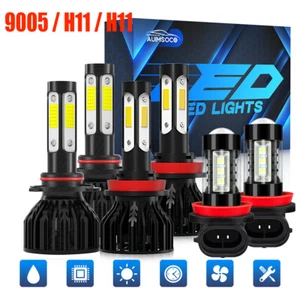 Faros antiniebla luces altas/bajas 6000K LED para Nissan Rogue 2008-2013 EE. UU. - Imagen 1 de 14