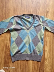 FRED PERRY WOMENS UK SIZE 10 EU 38 VINTAGE JUMPER IN GOOD CONDITION - Picture 1 of 4