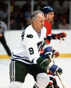 Gordie Howe Skating Mid Game Hartford Whalers 8x10 NHL Vintage Hockey Photo - Picture 1 of 1